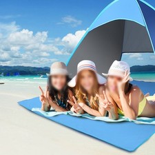 All' Tipi di Sport Tenda Spiaggia Grande Sandtaschen UV 50 + 6 Picchetti Acciaio