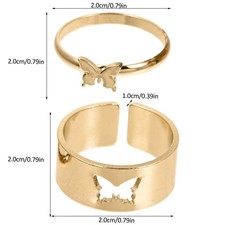 2 anelli alla moda, anelli