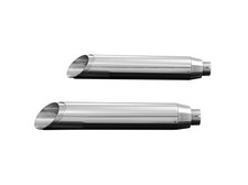 Chrome "slash cut" slip-on