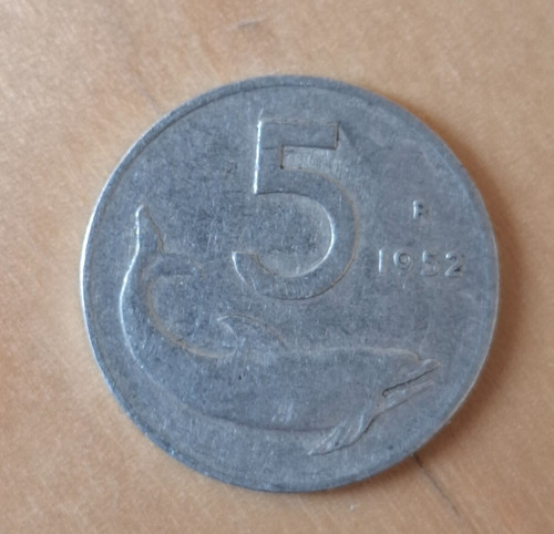 Moneta lire delfino - 5,