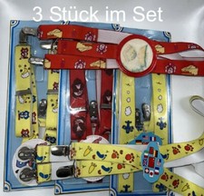 3x Bretelle Rosso Bambini