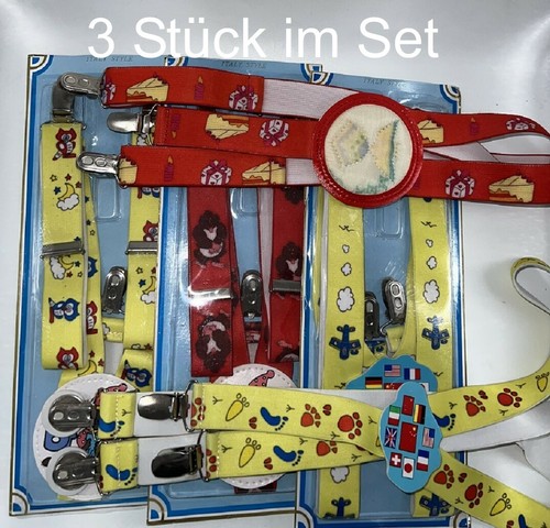 Bretelle rosso bambini - 3x,