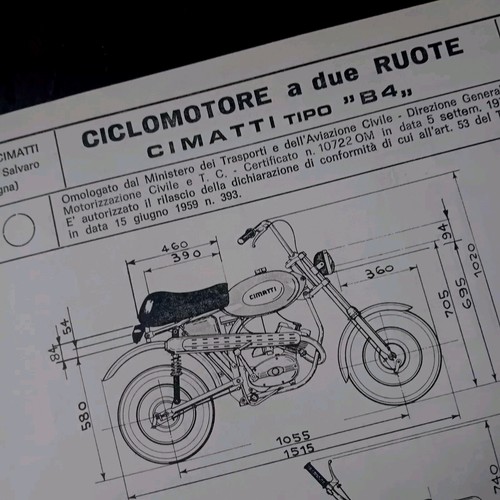 Cimatti scheda omologazione - cimatti,