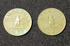 n. 2 monete da 5 centesimi