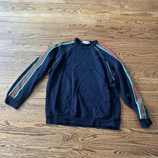 Felpa Gucci uomo girocollo blu