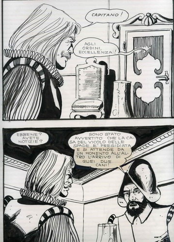Milo manara tavola - tavola, originale
