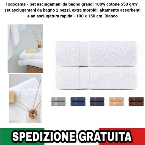 Asciugamani bagno grandi - 2, da