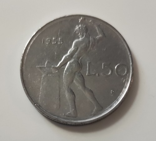 Moneta lire 1955 - moneta, 50
