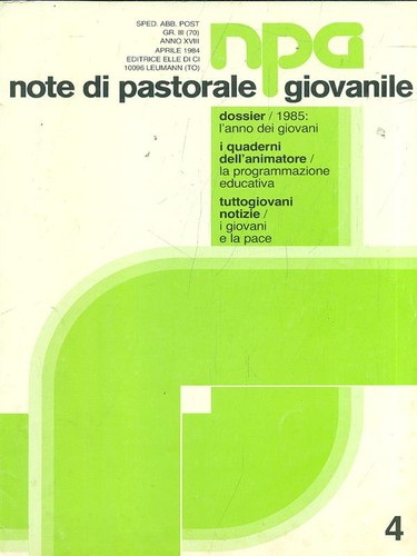 Note pastorale giovanile - di,