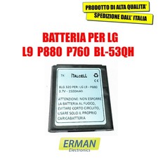 BATTERIA PER LG L9  P880  P760  BL-53QH 3,7V 1500mAh