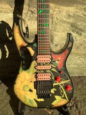 Ibanez JEM77-FP firma Steve Vai - motivo floreale nero, 1991