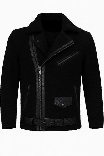 Giacca biker uomo nera - , vera