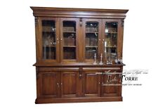 Libreria Annette Stile Vittoriano Inglese Vetrina Cristalliera Credenza Minister