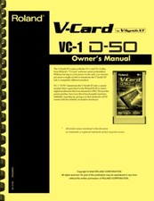Roland VC-1 D-50 V-CARD