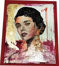 °°°ANTY - Boriani - Felisi °°°  Opera D'Arte " Love " - inserto foglia oro