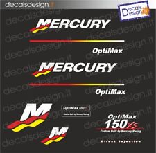 Adesivi motore marino fuoribordo mercury 150 cv pro xs  optimax barca stickers 