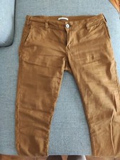 Pantalone donna in lino color marrone taglia S mai indossato