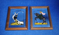1140-Vintage mirror set di due  Quadri Specchio  Vogue