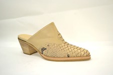 WOMENS BEIGE GENUINE CALFSKIN