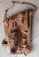 ZAINO Borsa Pelle  Crocodile Coccodrillo rettile vintage antica