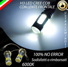 COPPIA LAMPADE H3 LED BIANCO XENON CREE COB ALTA LUMINOSITA' CANBUS