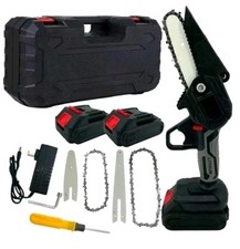 Mini Motosega 4" 6" Pollici a Doppia Batteria 48V  Sega Elettrosega Taglio Rami