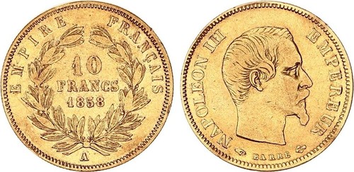 Francia franchi oro - oro, a