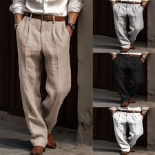Pantalone uomo lino