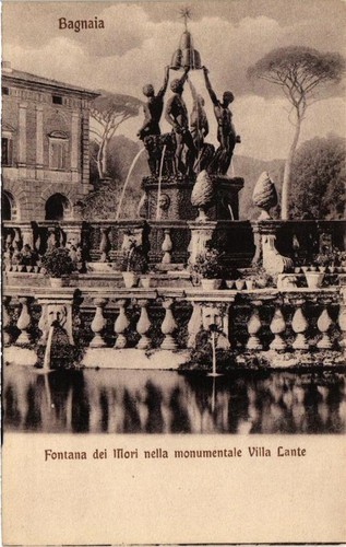 Cpa bagnaia fontana dei - fontana,