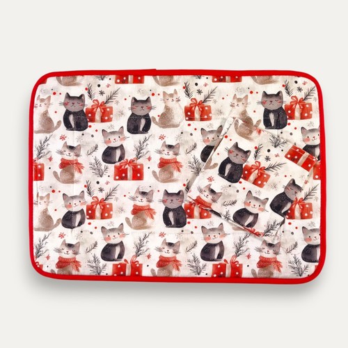 Set americano natalizio gatti - set,