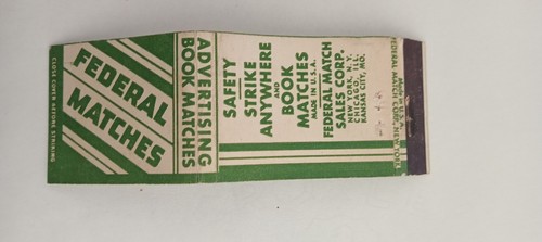 Federal matches matchcover - federal,