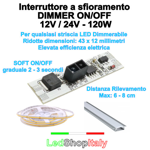 Interruttore sfioramento - a,