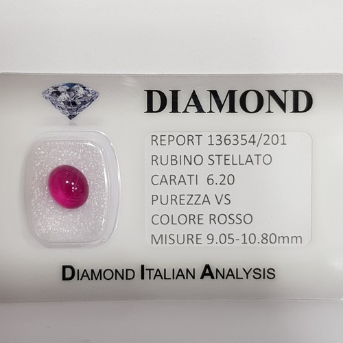 Rubino stellato rosso acceso - rubino,