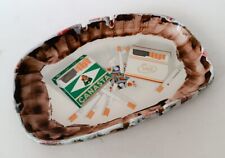 ♥ PARTICOLARE POSACENERE CANASTA IN CERAMICA OLIVIERO LEONARDI ROMA CENTROTAVOLA