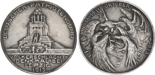 Impero tedesco medaglia - tedesco, 1913