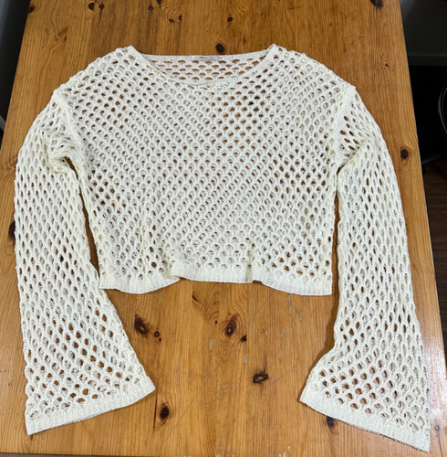 Maglione maglia aperto