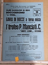 Manifesto Viterbo Gara A Bocce