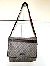 Borsa a tracolla Gucci originale tessuto pelle marrone messenger bag uomo donna