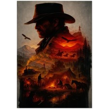 Poster Vintage Western Cowboy