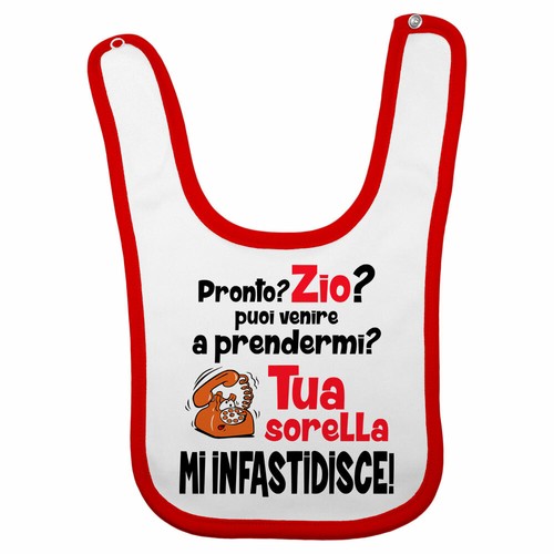 Bavaglino neonato pronto zio