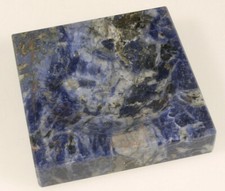 PRL) POSACENERE PORTACENERE MARMO PIETRA SODALITE MARBLE ASH-TRAY CENDRIER 