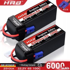 2 pezzi HRB 6s 22,2V 6000mAh