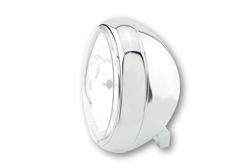 Faro moto cromato - faro, omologato