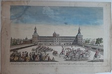 Palais Royal du roi d'Espagne à Madrid par anonyme 18ème