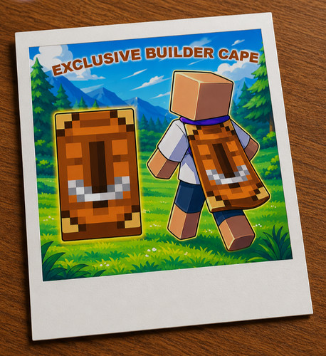 Minecraft builder cape code - builder, |