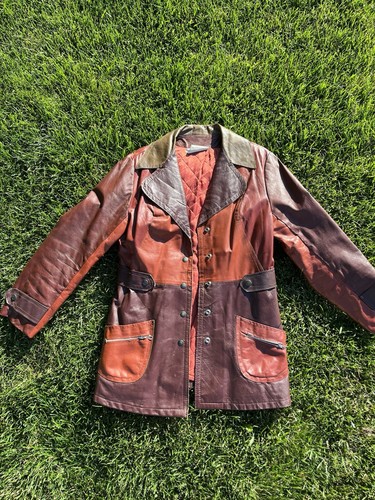 Giacca pelle arancione - , e