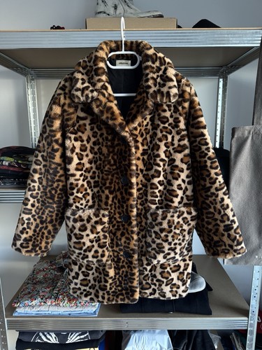Giacca cappotto leopardato