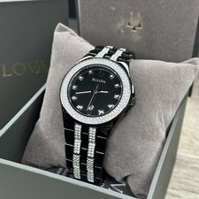 NEW✅CRYSTALS✅ Bulova Black