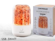 Diffusore per oli essenziali umidificatore ultrasuoni sale Himalaya aromi usb di