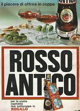 Anni '70 * Pubblicità Originale "Rosso Antico Aperitivo, Il Piacere di Offrire i